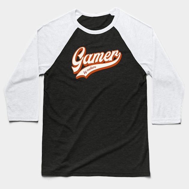 Gamer by nature Baseball T-Shirt by Melonseta